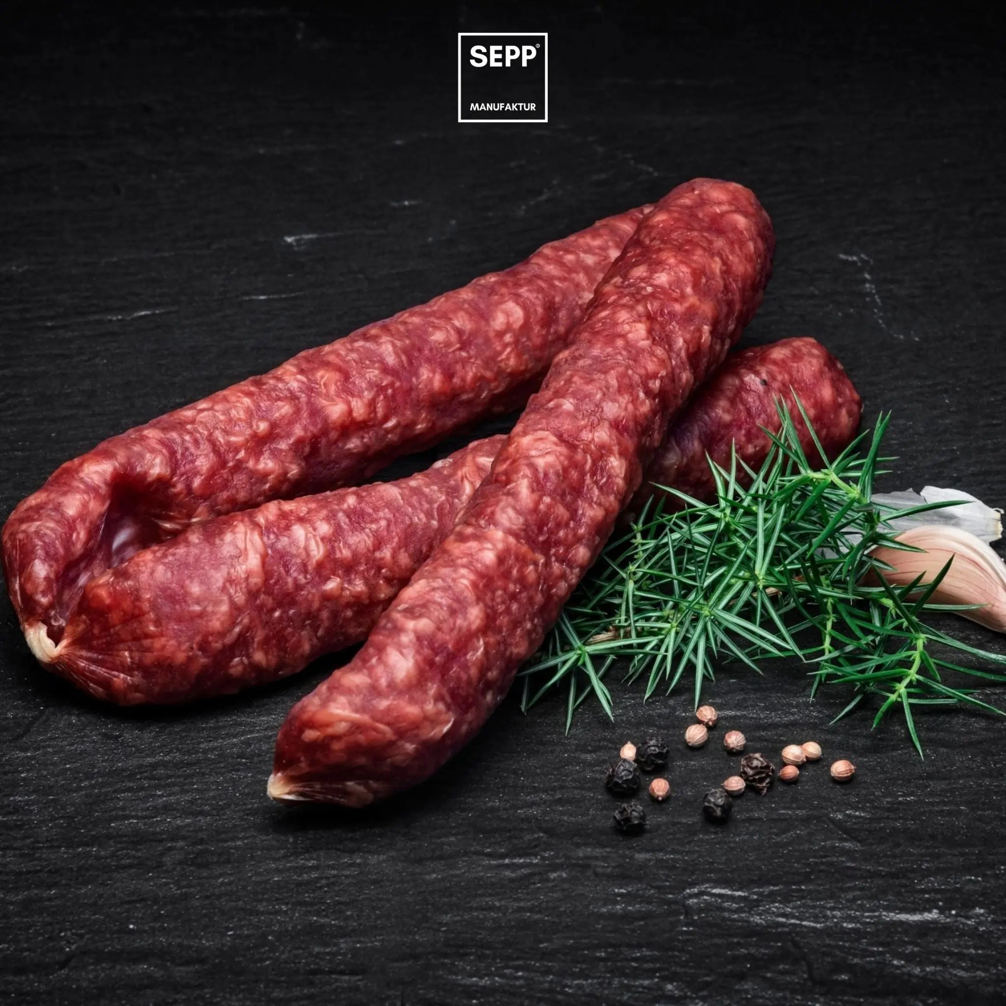 SEPP' Kaminwurzen mit Hirsch (3 Stk.) - BIBA-RICAMBI