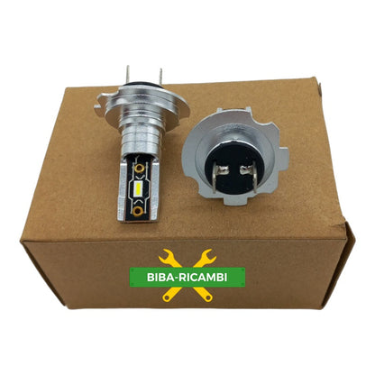 Z. Kit 2 Lampadine H7 12V Led Bianche Luce Fredda 6000K BIBA-RICAMBI