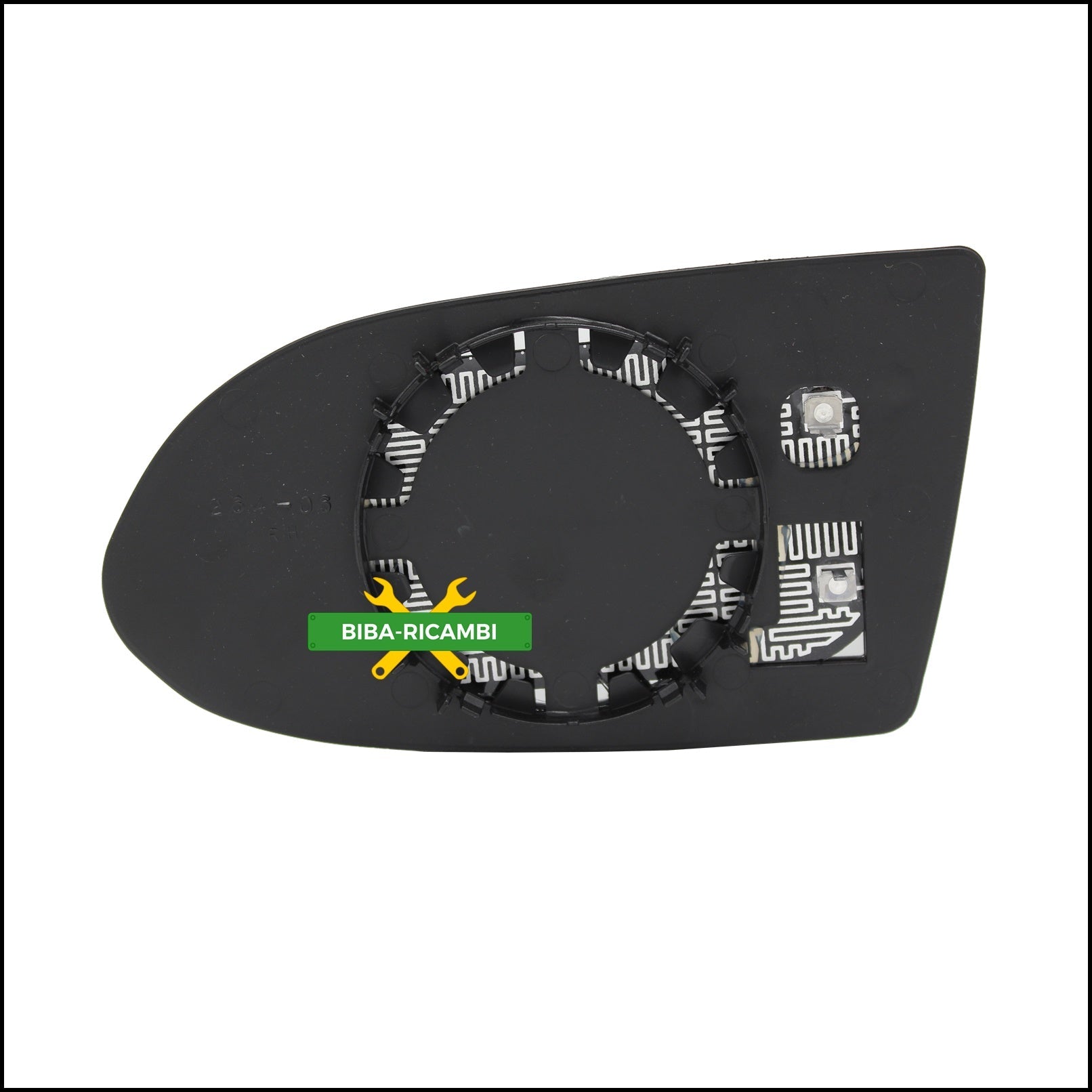 Piastra Retrovisore Termica Asferica Lato Dx-Passeggero Per Opel Zafira A (T98) dal 1999-2005 BIBA-RICAMBI