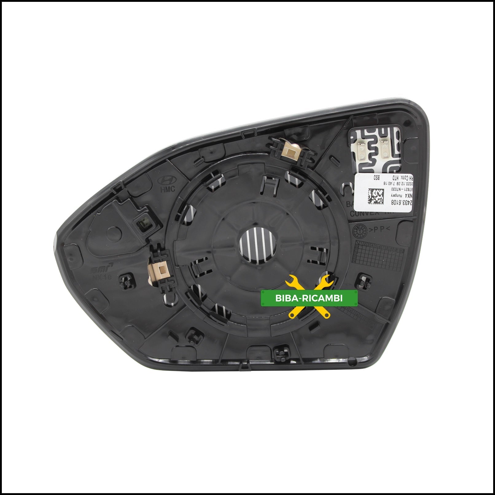 Piastra Retrovisore Termica Blind Spot Lato Dx-Passeggero Per Hyundai Tucson dal 2021&gt; BIBA-RICAMBI
