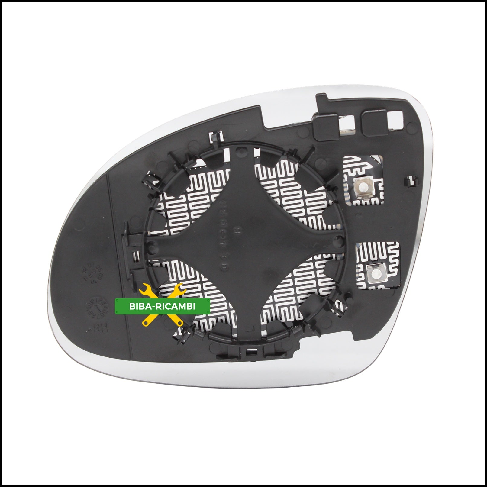 Piastra Retrovisore Asferica Termica Lato Dx-Passeggero Per Seat Alhambra II (710) dal 2010&gt; BIBA-RICAMBI