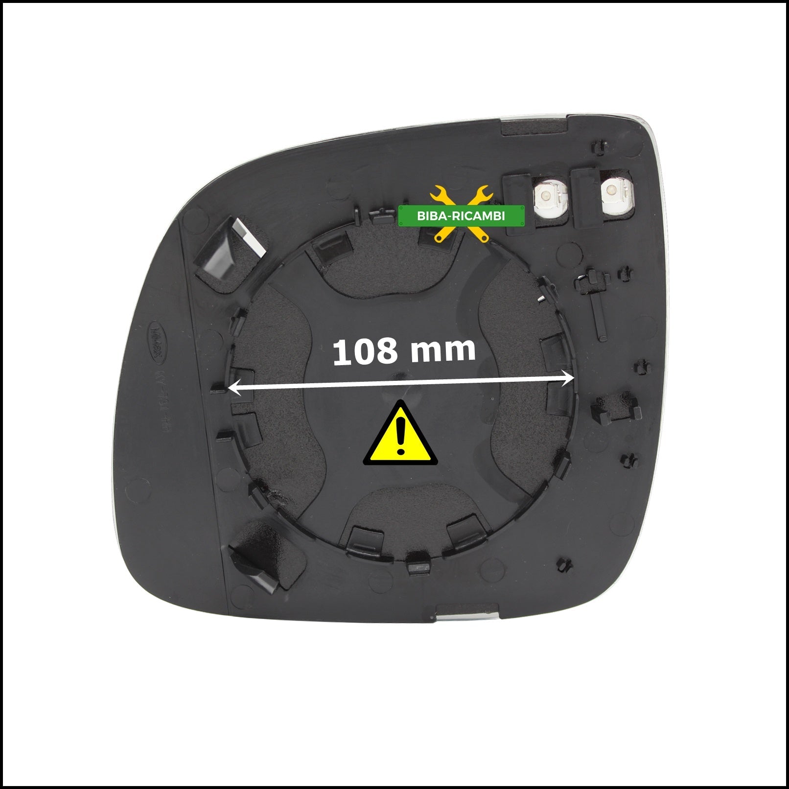 Piastra Retrovisore Termico Attacco Ø 108 Lato Dx-Passeggero Per Transporter T5 | Multivan V solo dal 2009&gt; BIBA-RICAMBI