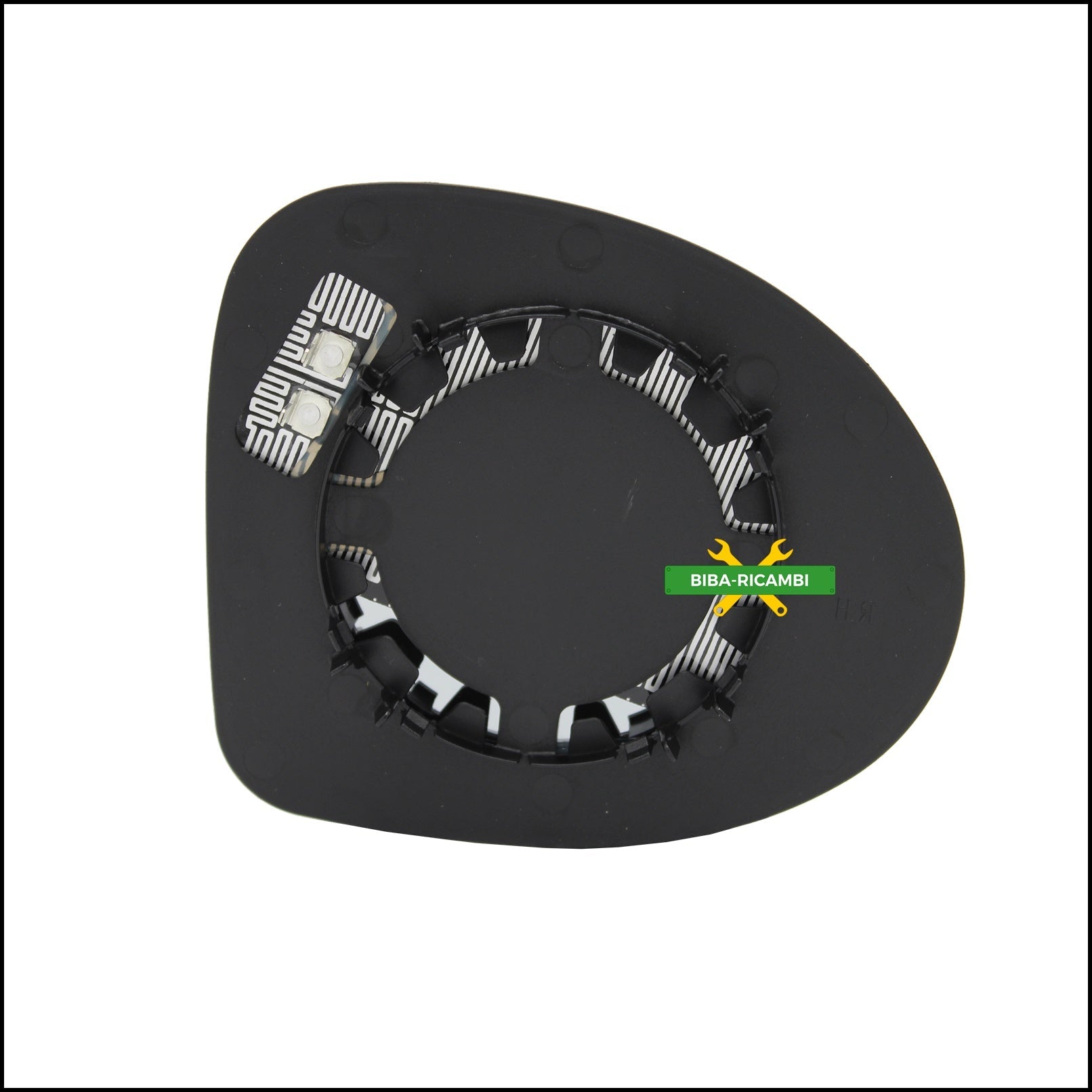 Piastra Specchio Retrovisore Termica Lato Sx-Guidatore Per Renault Twingo II (CN0) dal 2007> BIBA-RICAMBI