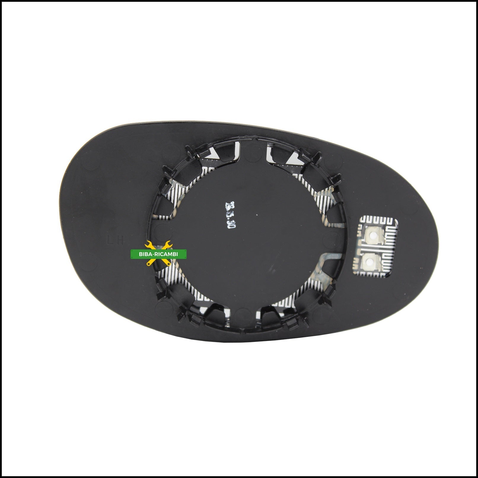 Piastra Specchio Retrovisore Termica Lato Sx-Guidatore Per Smart Fortwo I (450) dal 2004-2007 BIBA-RICAMBI