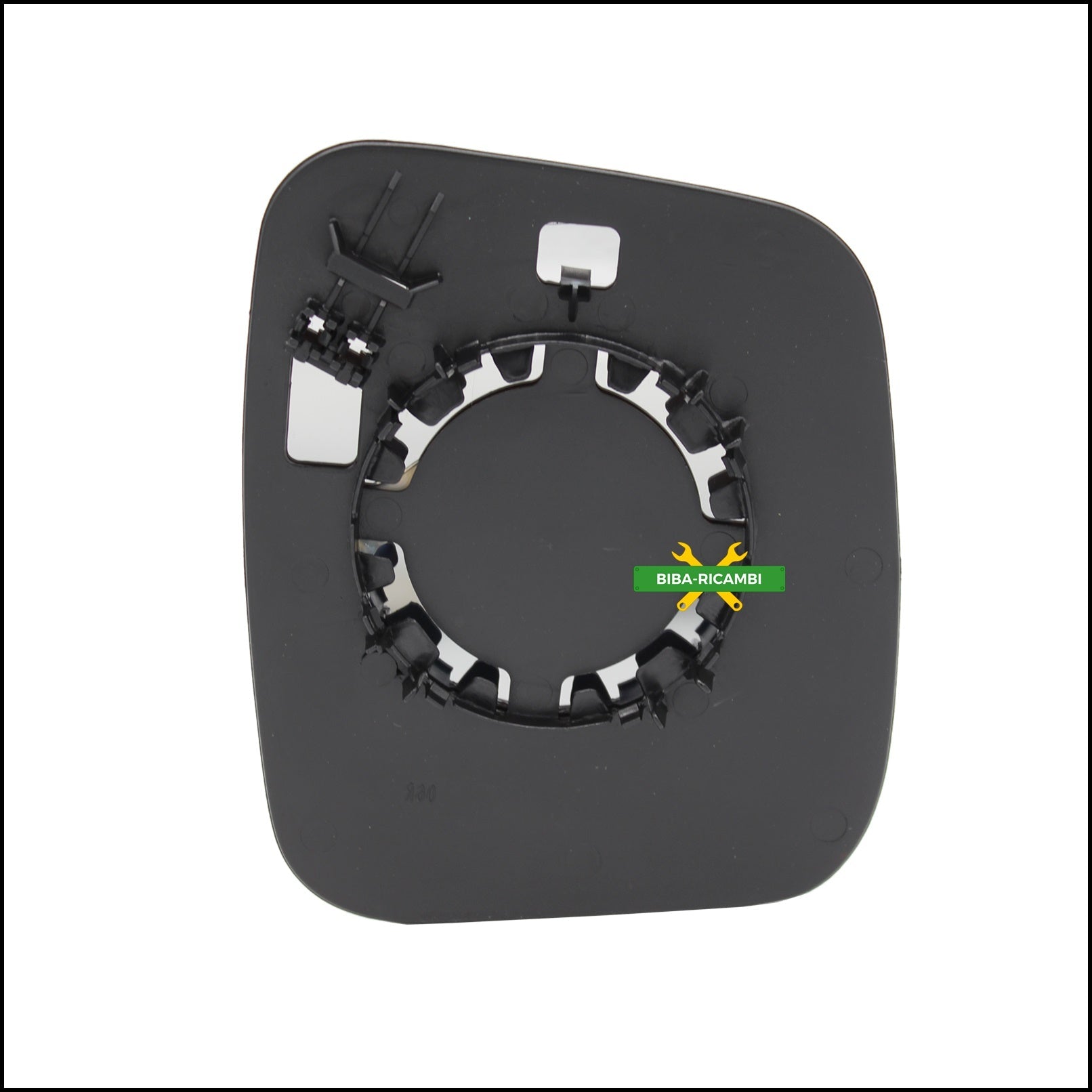 V. Piastra Specchio Retrovisore Asferica Lato Sx-Guidatore BIBA-RICAMBI