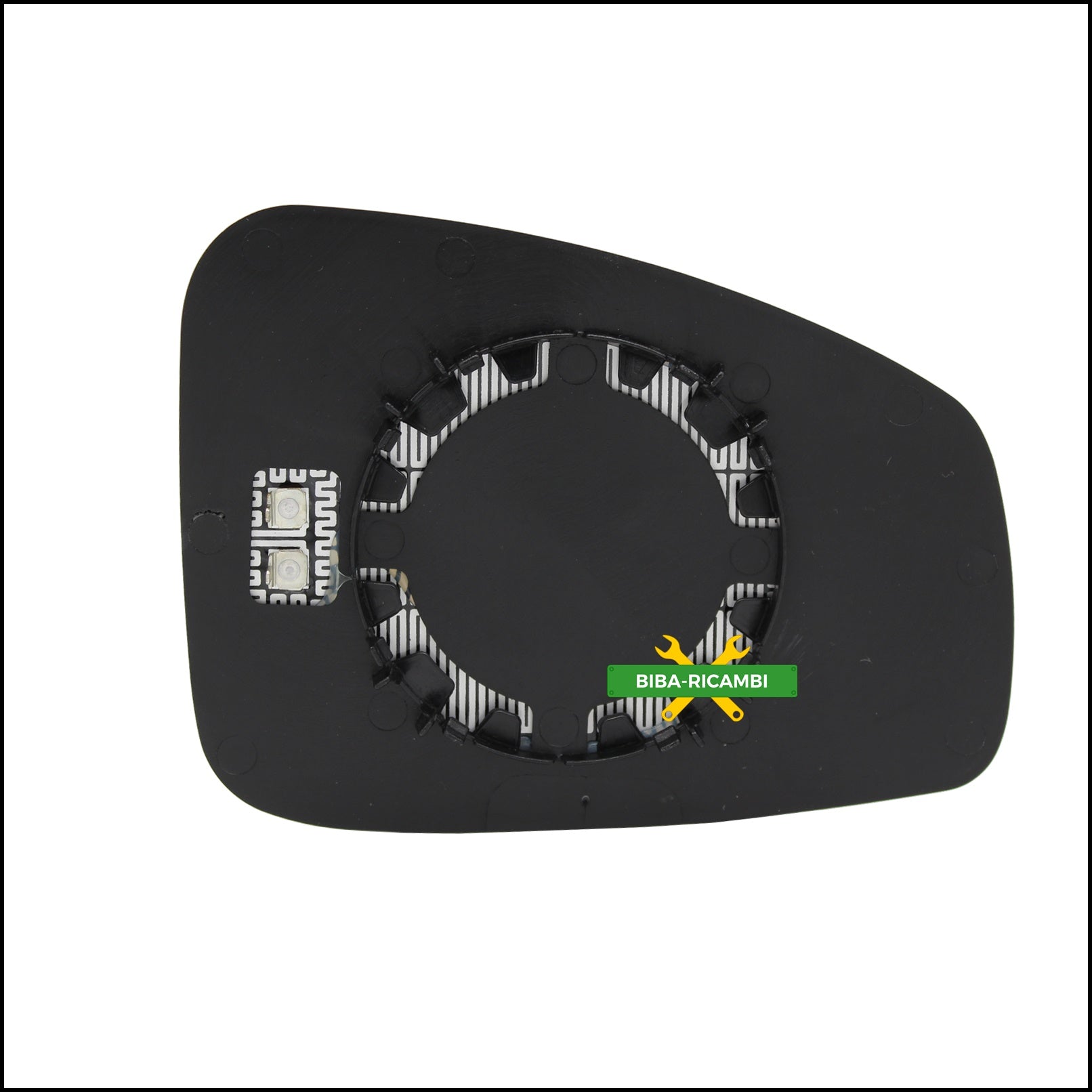 S. Piastra Retrovisore Asferica Termica Lato Sx-Guidatore Per Renault Laguna Coupe dal 2007-2015 BIBA-RICAMBI