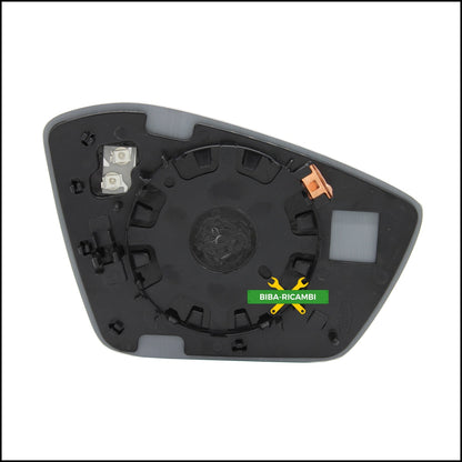 Piastra Retrovisore Termica Lato Sx-Guidatore Per Skoda Octavia IV (NX) dal 2020&gt; BIBA-RICAMBI