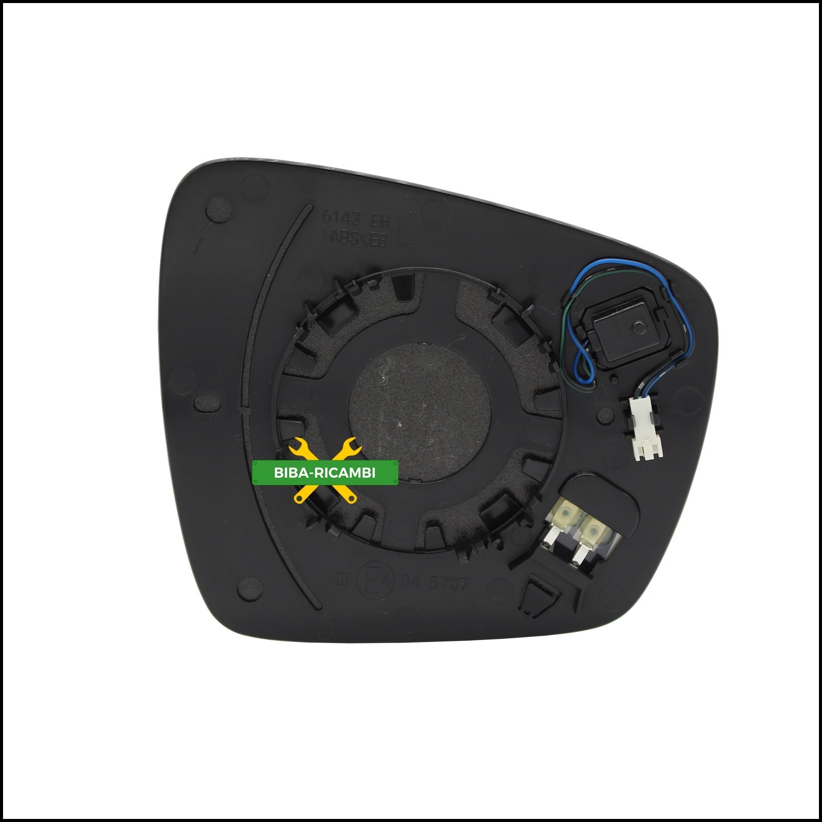 Piastra Specchio Retrovisore Con Blind Spot Lato Sx-Guidatore Per Renault Kadjar (HA) dal 2015&gt; BIBA-RICAMBI