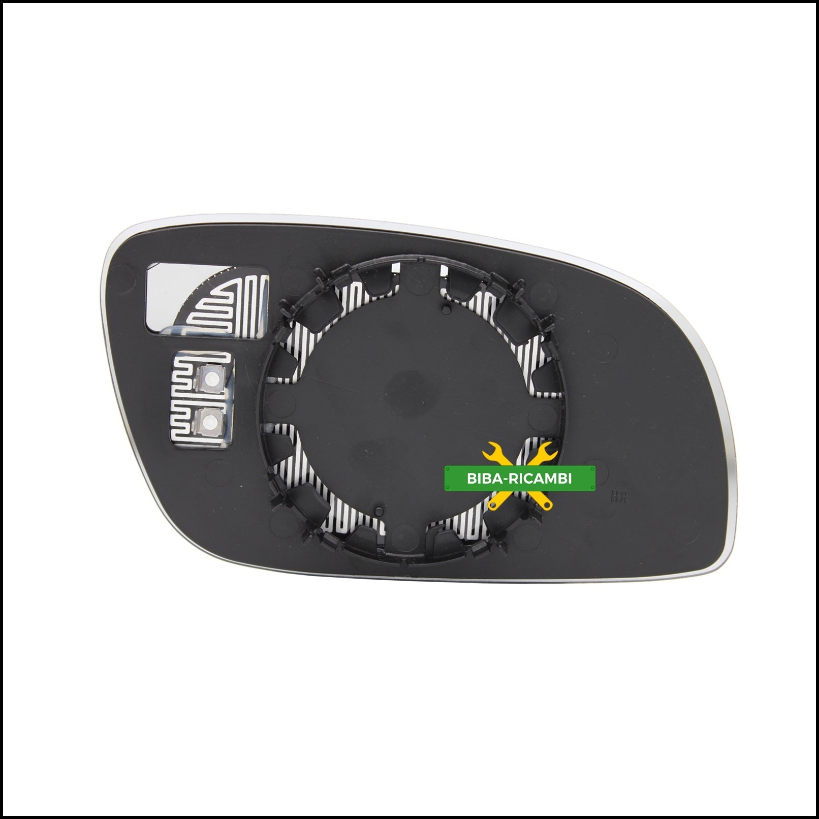 Piastra Retrovisore Termica Asferica Lato Sx-Guidatore Per Volkswagen Touran I (1T1) dal 2003-2010 BIBA-RICAMBI