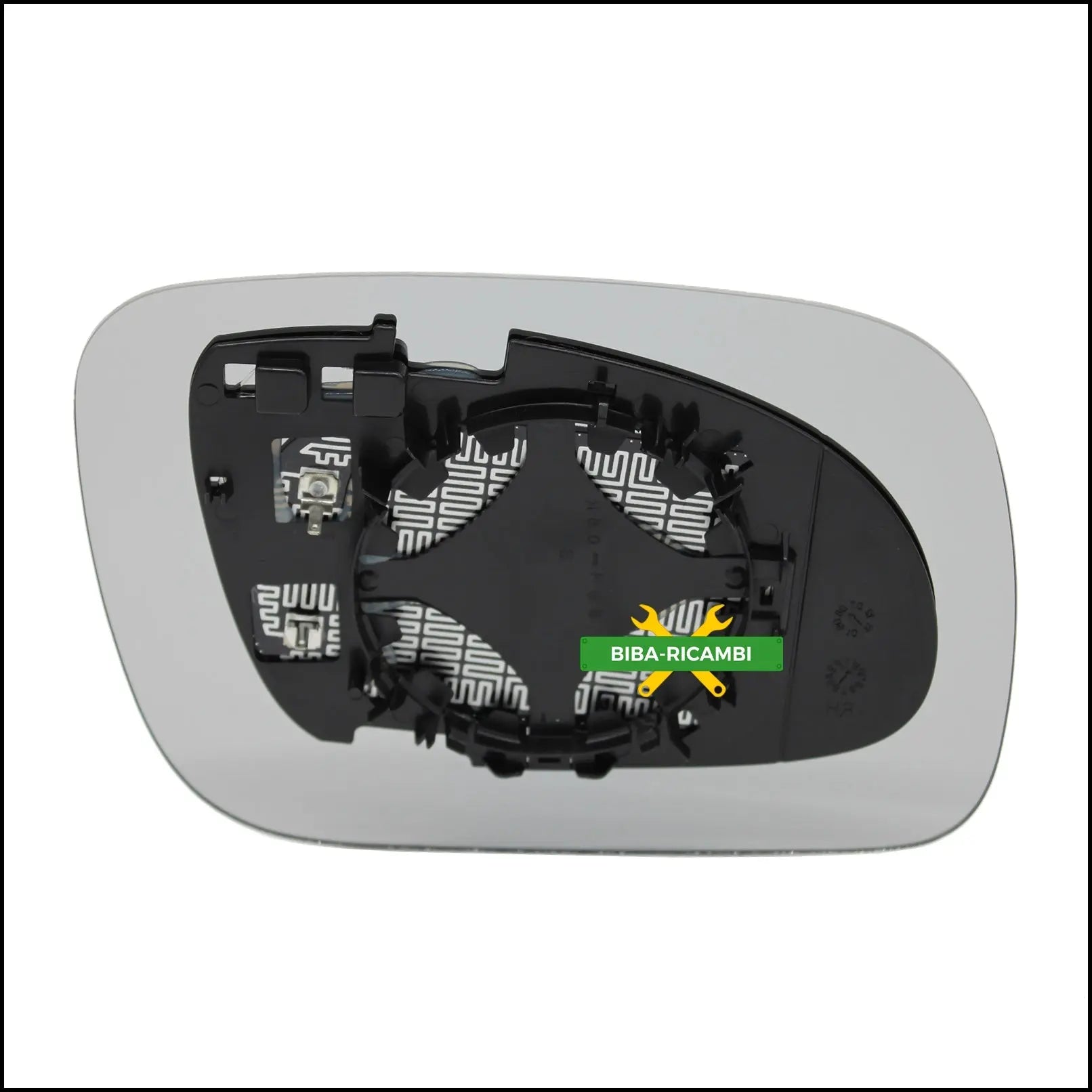 Piastra Specchio Retrovisore Termica Lato Sx-Guidatore Per Vw Touareg I (7LA) solo dal 2002-2009 BIBA-RICAMBI