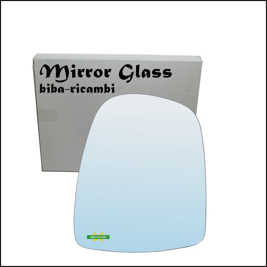 Vetro Specchio Retrovisore Cromato Lato Sx-Guidatore Per Opel Vivaro A (X83) dal 2001-2007 BIBA-RICAMBI
