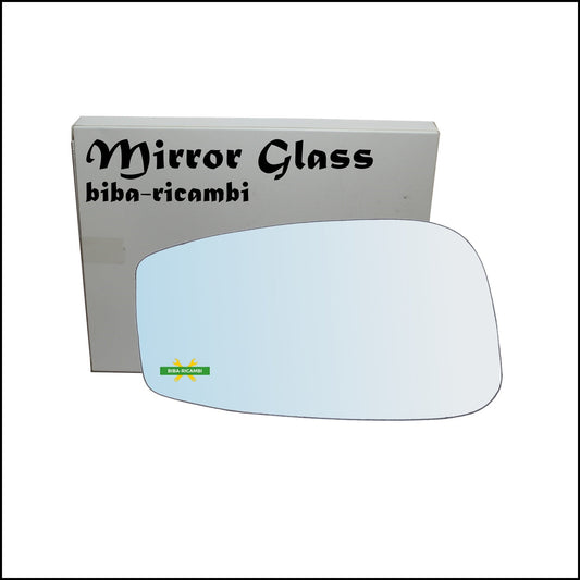 Vetro Specchio Retrovisore Cromato Lato Sx-Guidatore Per Fiat Idea (350) solo dal 2003-2008 BIBA-RICAMBI