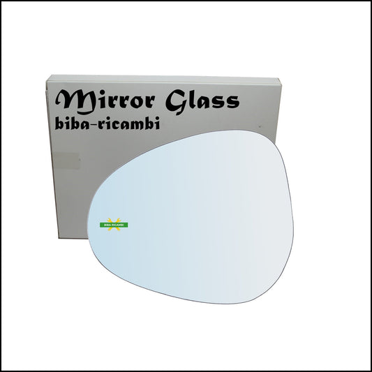 Vetro Specchio Retrovisore Cromato Lato Sx-Guidatore Per Lancia Ypsilon I (843) solo dal 2009-2011 BIBA-RICAMBI