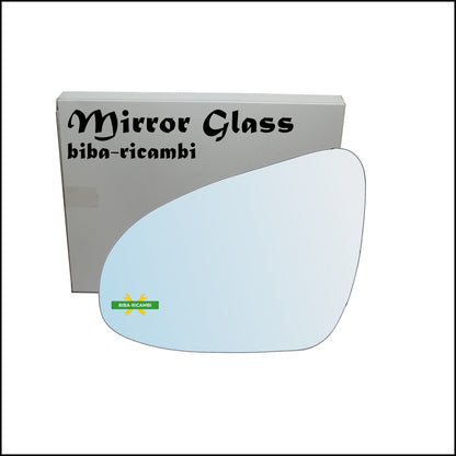 Vetro Specchio Retrovisore Cromato Lato Sx-Guidatore Per Citroen C1 II (PA) dal 2014&gt; BIBA-RICAMBI