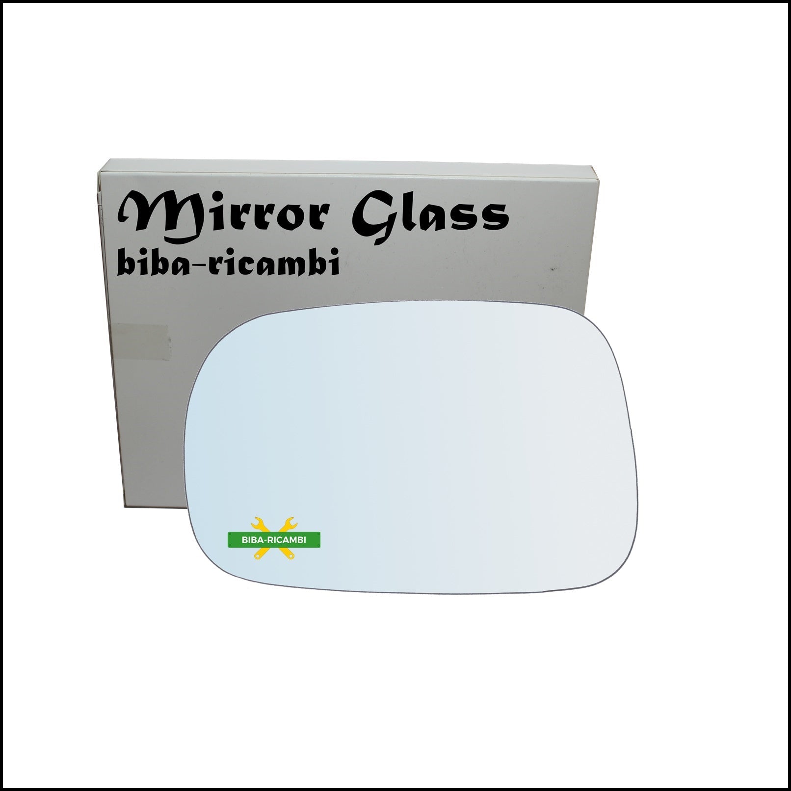 Vetro Specchio Retrovisore Cromato Lato Sx-Guidatore Per Suzuki Ignis II (MH) solo dal 2003-2008 BIBA-RICAMBI