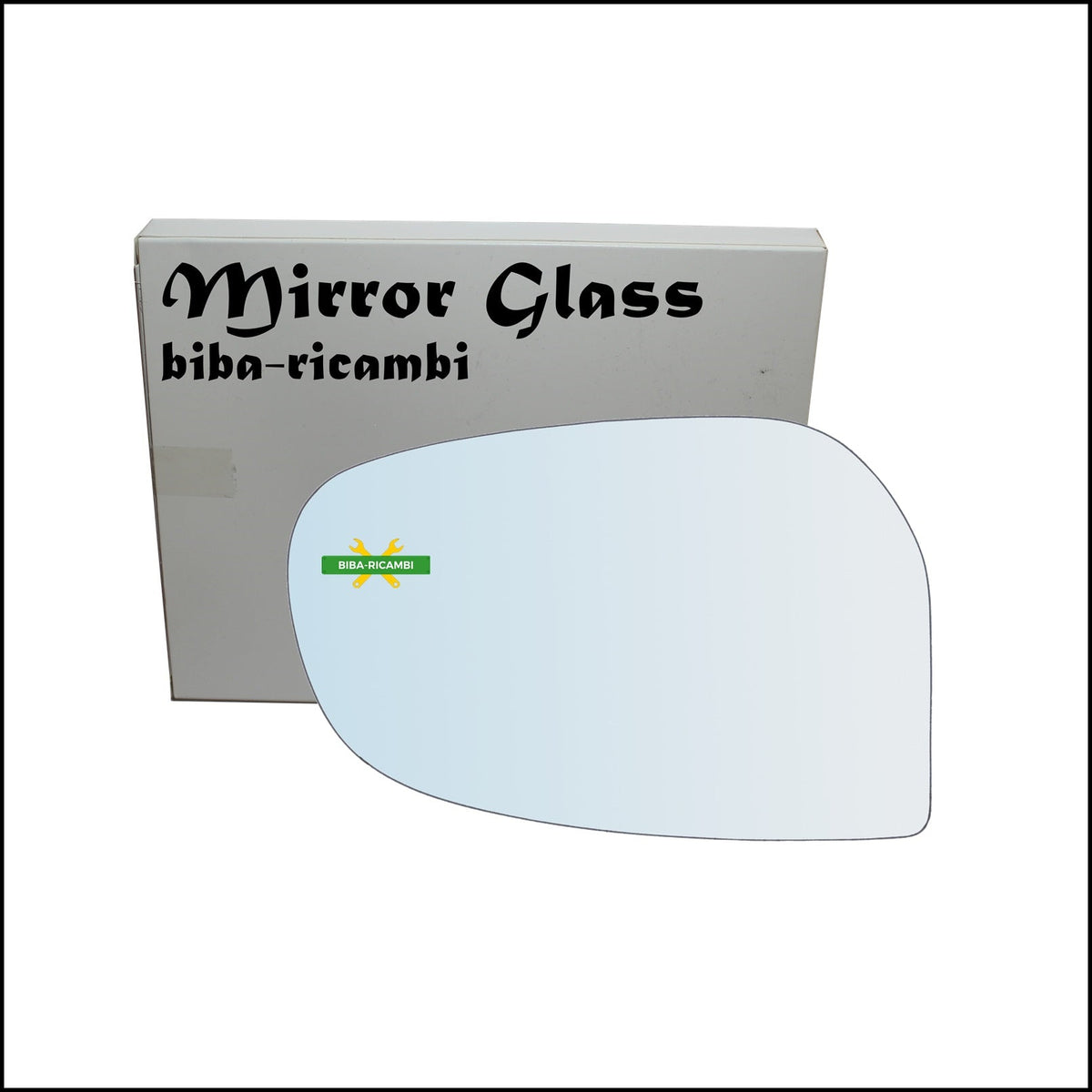 Vetro Specchio Retrovisore Cromato Lato Sx-Guidatore Per DR 2 dal 2010-2014> BIBA-RICAMBI