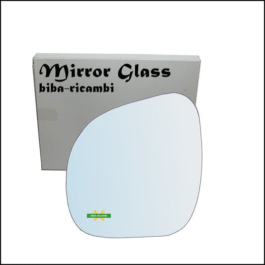 Vetro Specchio Retrovisore Lato Sx-Guidatore Per Citroen C3 I (FC) solo anno 2009 BIBA-RICAMBI