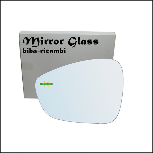 Vetro Specchio Retrovisore Cromato Lato Sx-Guidatore Per Citroen C4 II (B7) dal 2009&gt; BIBA-RICAMBI
