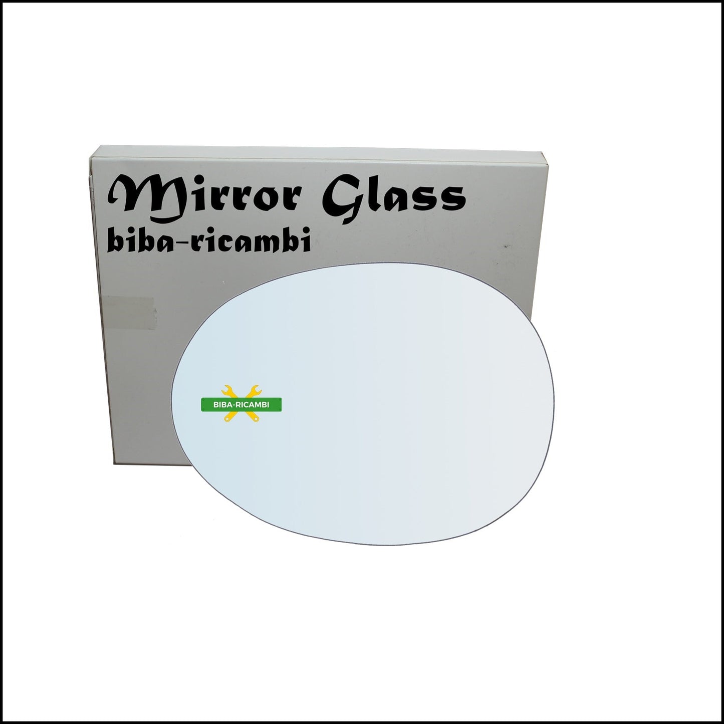 Vetro Specchio Retrovisore Cromato Lato Sx-Guidatore Per Citroen C1 I (PM) dal 2005-2014 BIBA-RICAMBI