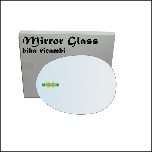 Vetro Specchio Retrovisore Cromato Lato Sx-Guidatore Per Citroen C1 I (PM) dal 2005-2014 BIBA-RICAMBI