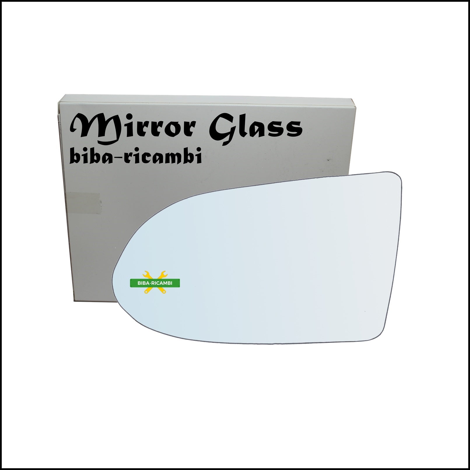 Vetro Specchio Retrovisore Lato Sx-Guidatore Per Opel Zafira A (T98) dal 1999-2005 BIBA-RICAMBI