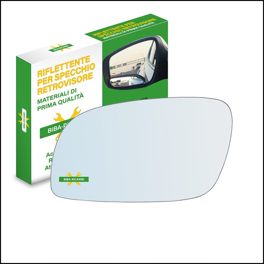 Vetro Specchio Retrovisore Lato Sx-Guidatore Per Volkswagen Touran 2003-2010 BIBA-RICAMBI