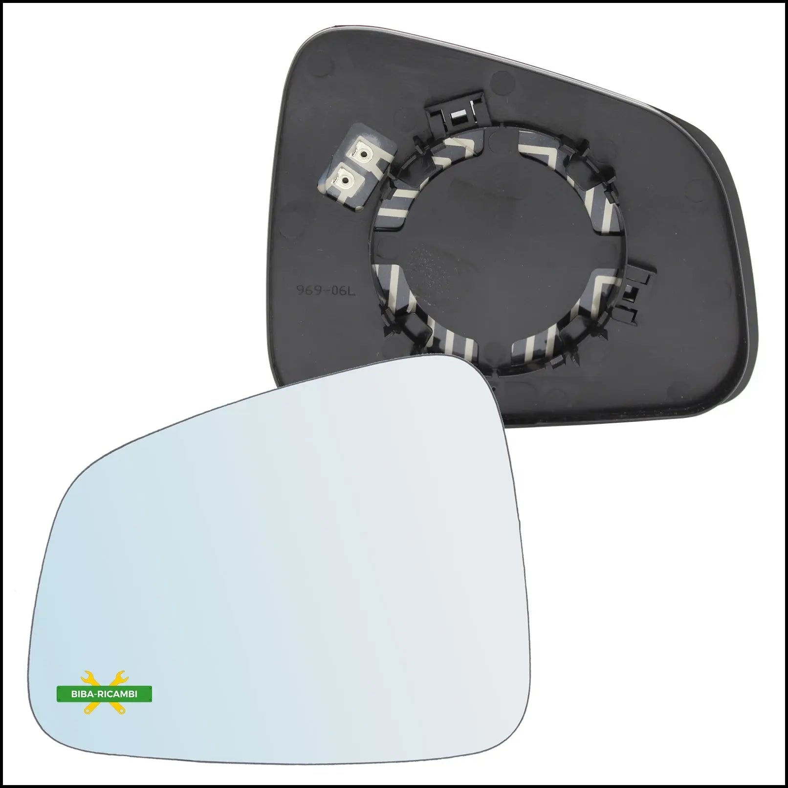 Piastra Specchio Retrovisore Termica Lato Sx-Guidatore Per Opel Mokka (J13) dal 2012> BIBA-RICAMBI