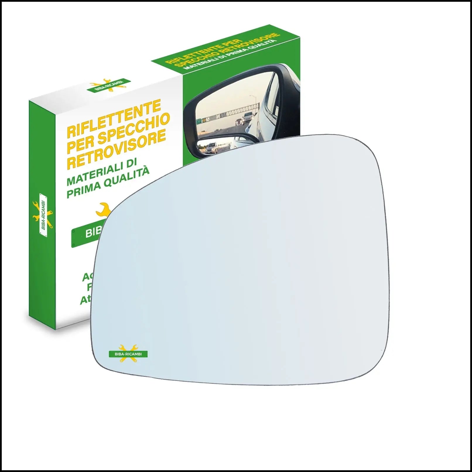 Vetro Specchio Retrovisore Lato Sx-Guidatore Per Renault Grand Scenic III (JZ0/1) dal 2009> BIBA-RICAMBI
