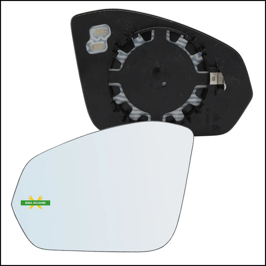 Piastra Specchio Retrovisore Termica Lato Sx-Guidatore Per Skoda Fabia IV (PJ3) dal 2021&gt; BIBA-RICAMBI