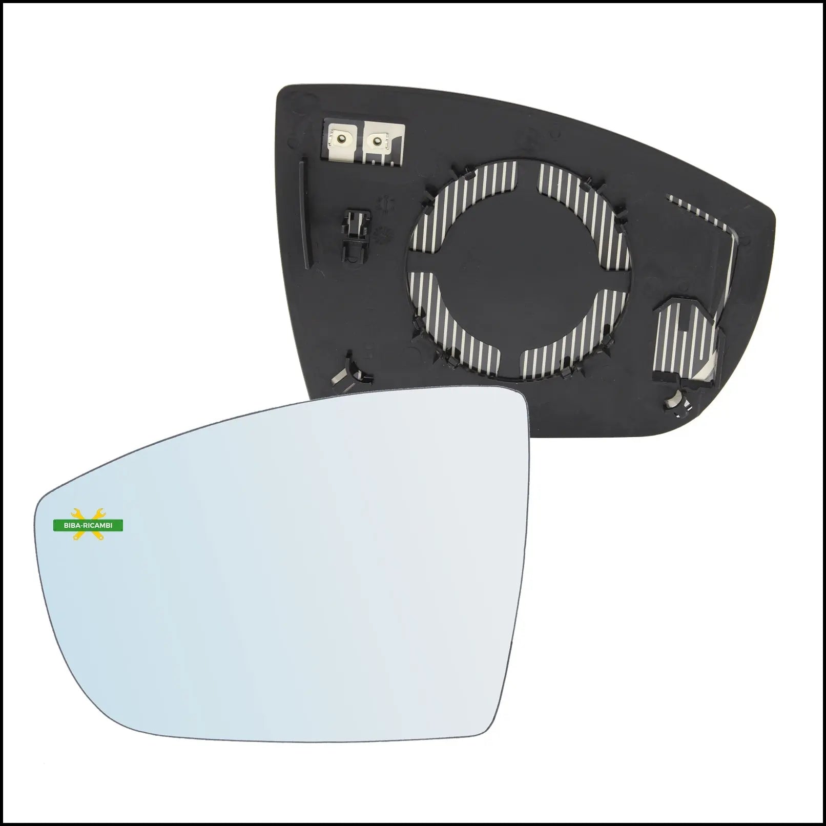 Piastra Specchio Retrovisore Termica Lato Sx-Guidatore Per Ford Kuga I dal 2008> BIBA-RICAMBI