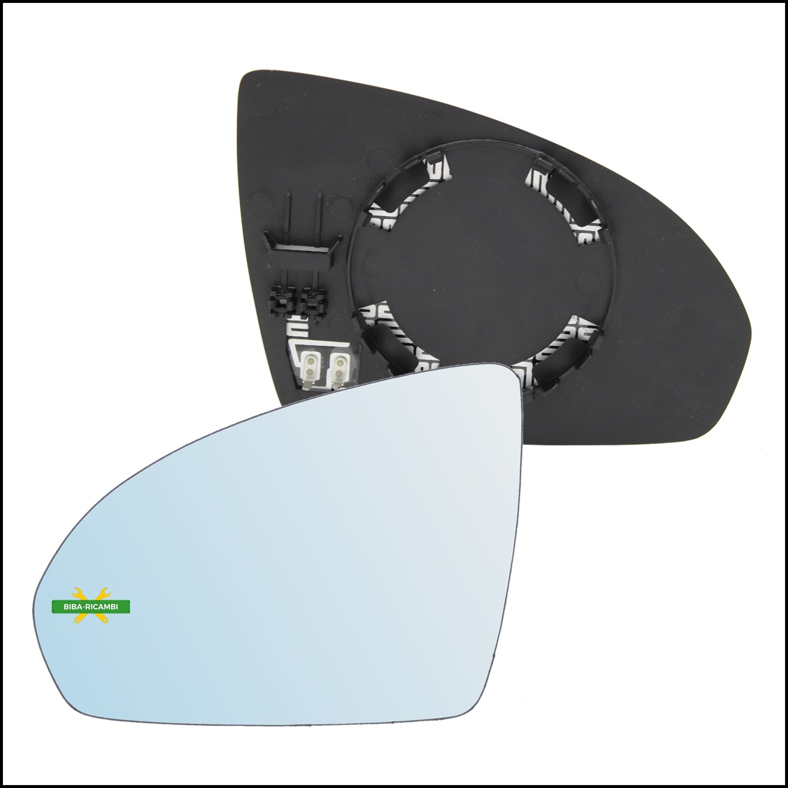 Piastra Specchio Retrovisore Termica Lato Sx-Guidatore Per Smart ForTwo II (451) dal 2007> BIBA-RICAMBI