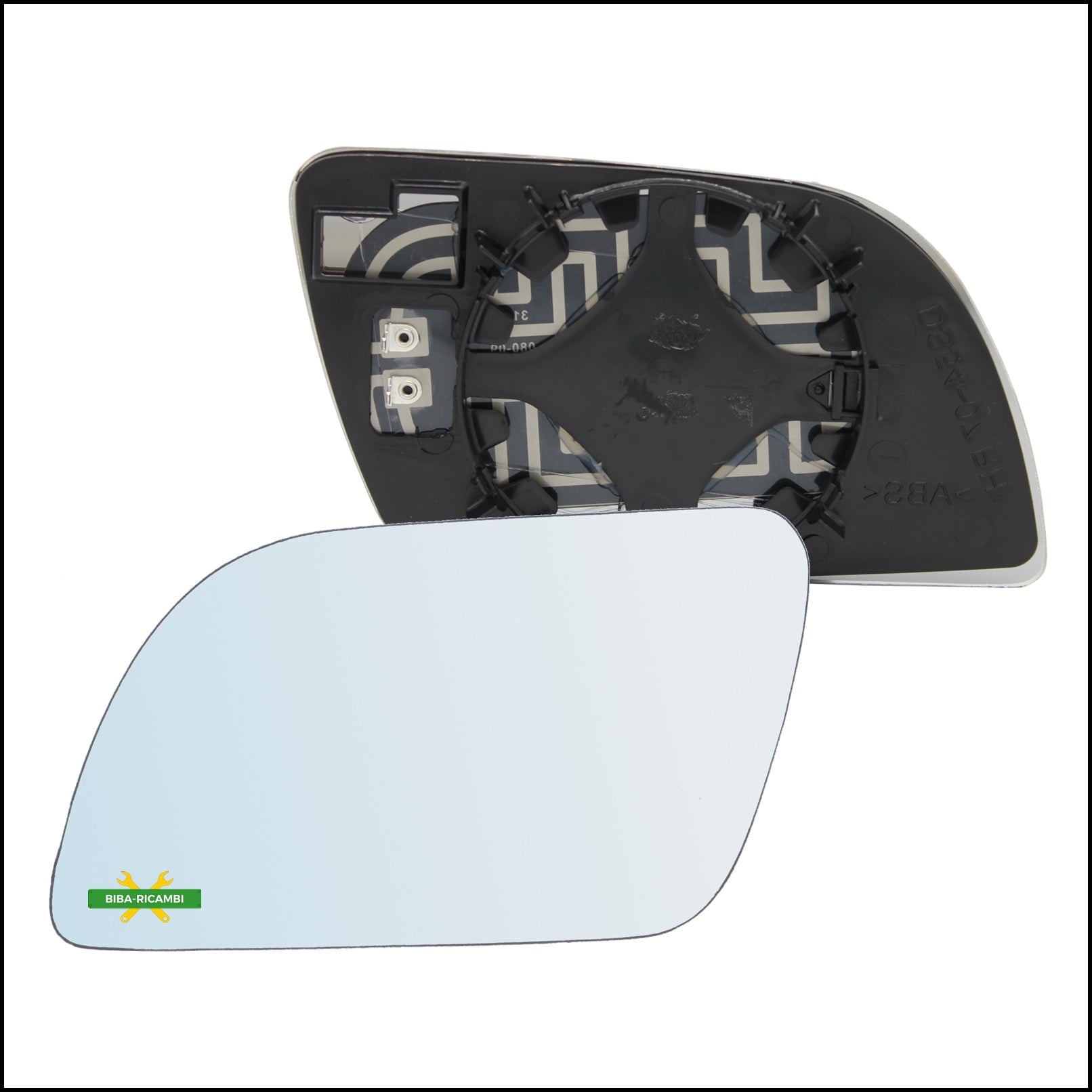 V. Piastra Retrovisore Termica Lato Sx-Guidatore Per Vw Polo (9N_) solo dal 2002-2005 BIBA-RICAMBI
