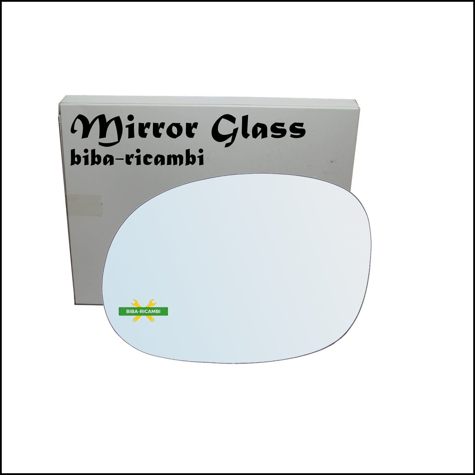 Vetro Specchio Retrovisore Cromato Lato Sx-Guidatore Per Citroen C3 Pluriel (HB) dal 2003&gt; BIBA-RICAMBI