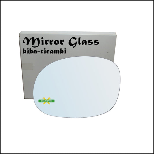 Vetro Specchio Retrovisore Cromato Lato Sx-Guidatore Per Citroen C3 Pluriel (HB) dal 2003&gt; BIBA-RICAMBI
