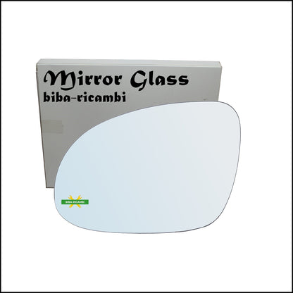 Vetro Specchio Retrovisore Cromato Lato Sx-Guidatore Per Volkswagen Sharan I (7M8) solo dal 2003-2009 BIBA-RICAMBI