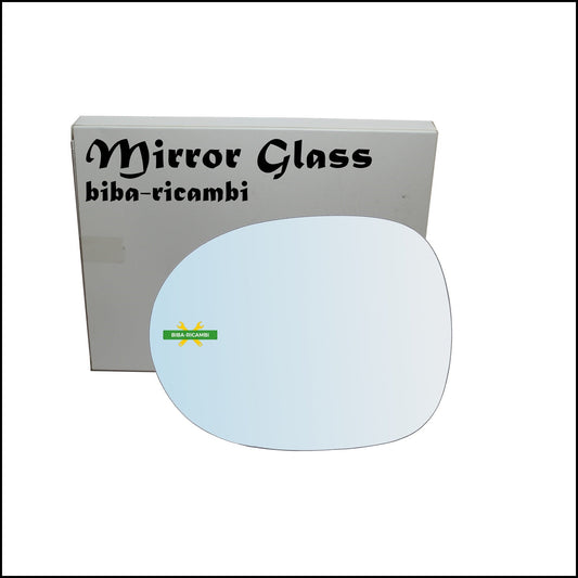 Vetro Specchio Retrovisore Cromato Lato Sx-Guidatore Per Honda Civic VIII (FN,FK) dal 2005-2011 BIBA-RICAMBI