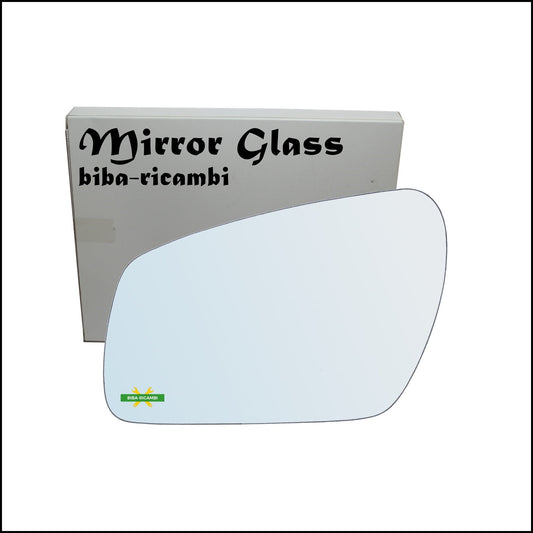 Vetro Specchio Retrovisore Cromato Lato Sx-Guidatore Per Ford Fusion (JU) solo dal 2006-2012 BIBA-RICAMBI