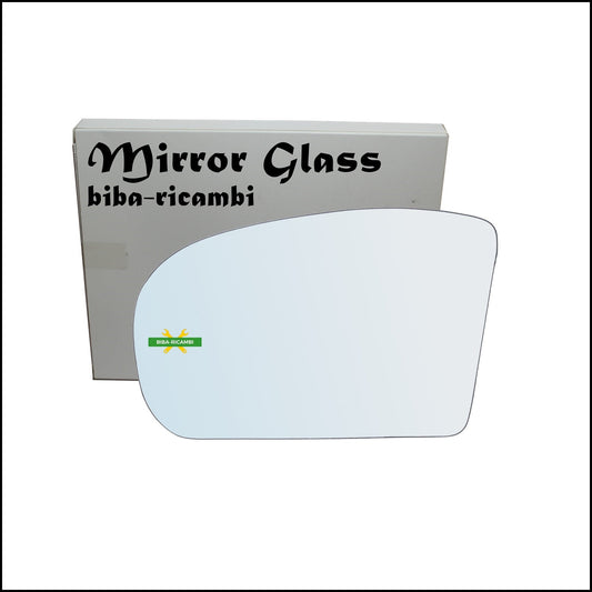 Vetro Specchio Retrovisore Cromato Lato Sx-Guidatore Per Mercedes Benz Classe E (W210,S210) dal 1995-2003 BIBA-RICAMBI