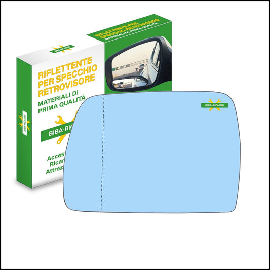 Vetro Specchio Retrovisore Azzuratto Asferico Lato Sx-Guidatore Per Bmw X3 I (E83) dal 2003-2011 BIBA-RICAMBI
