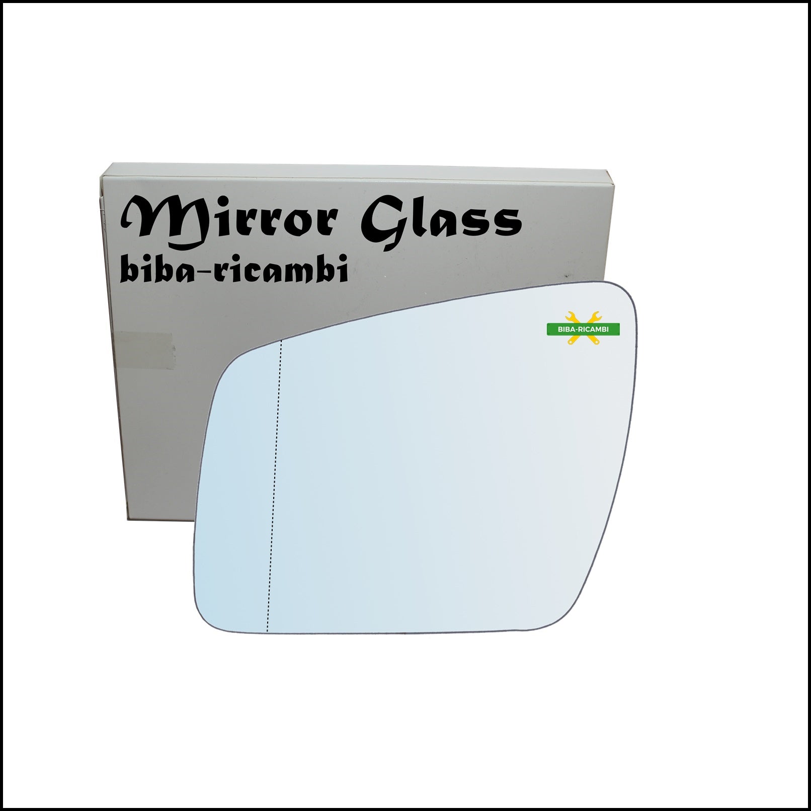 Vetro Specchio Retrovisore Asferico Lato Sx-Guidatore Per Kia Soul I (AM) dal 2009-2014 BIBA-RICAMBI