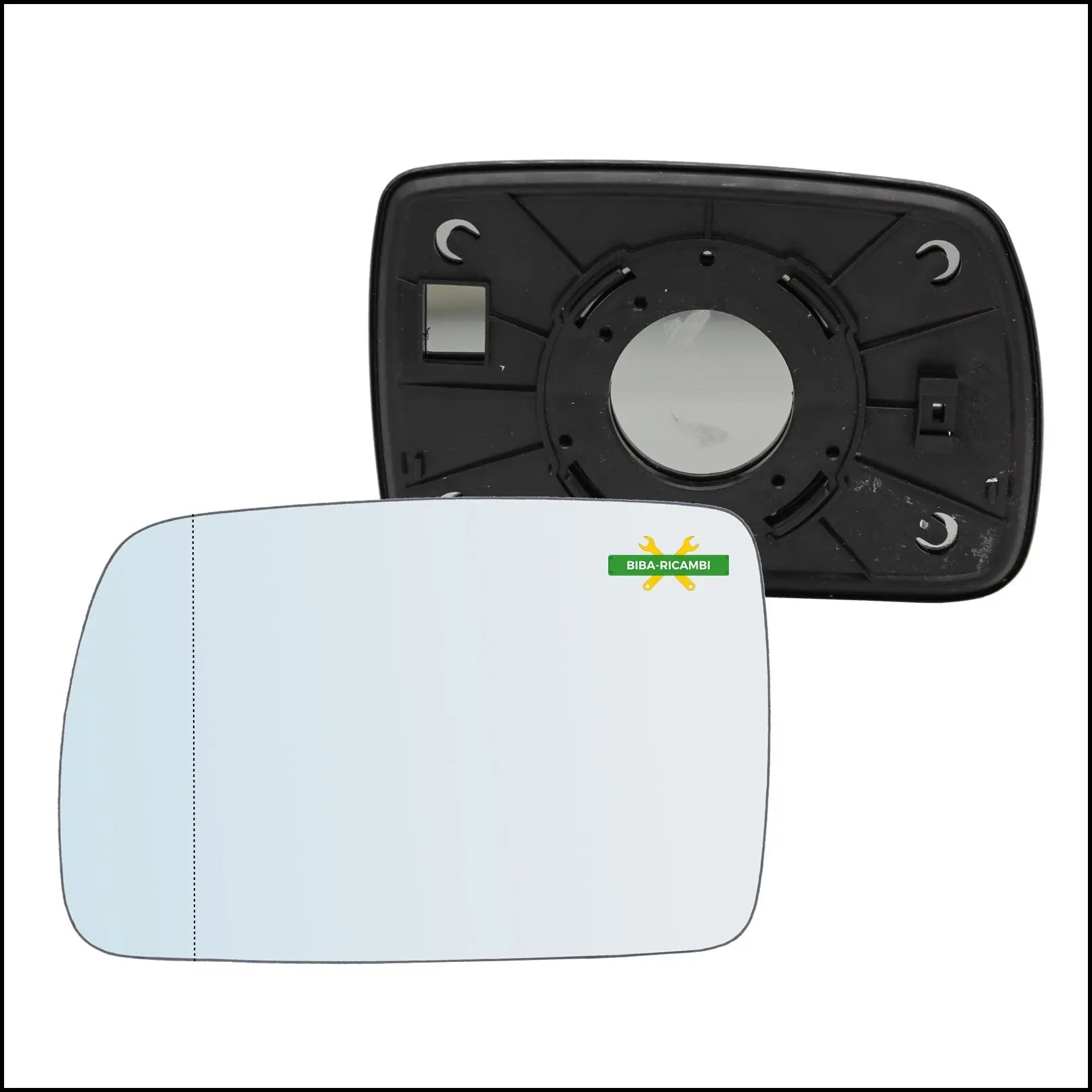 Piastra Specchio Retrovisore Asferica Lato Sx-Guidatore Per Kia Picanto I (SA) dal 2004> BIBA-RICAMBI