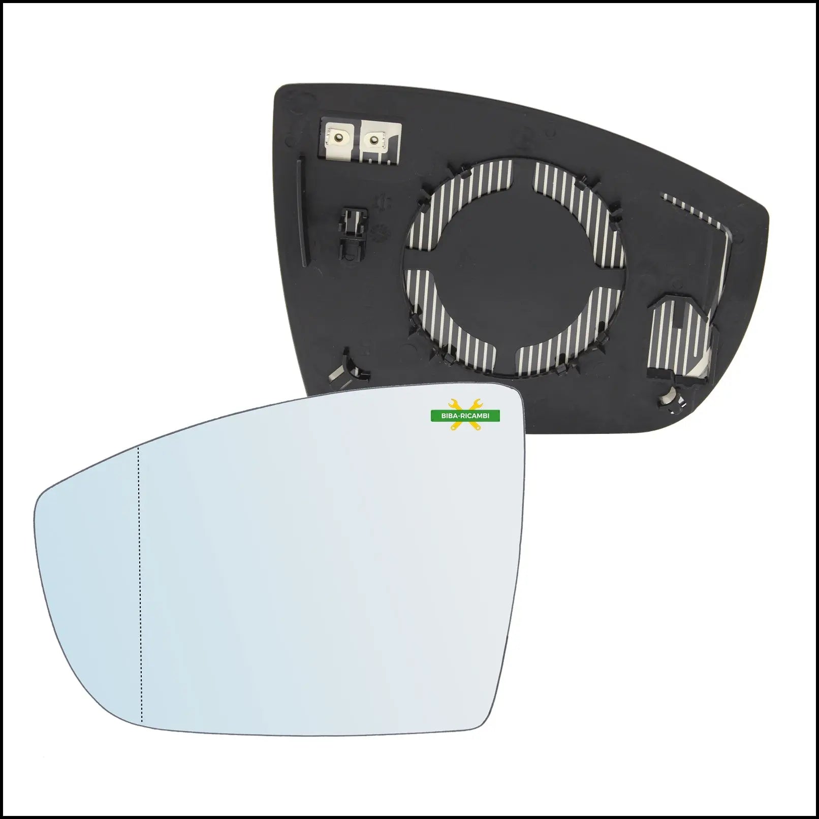 Piastra Specchio Retrovisore Asferica Termica Lato Sx-Guidatore Per Ford C-Max II (DXA) dal 2010> BIBA-RICAMBI