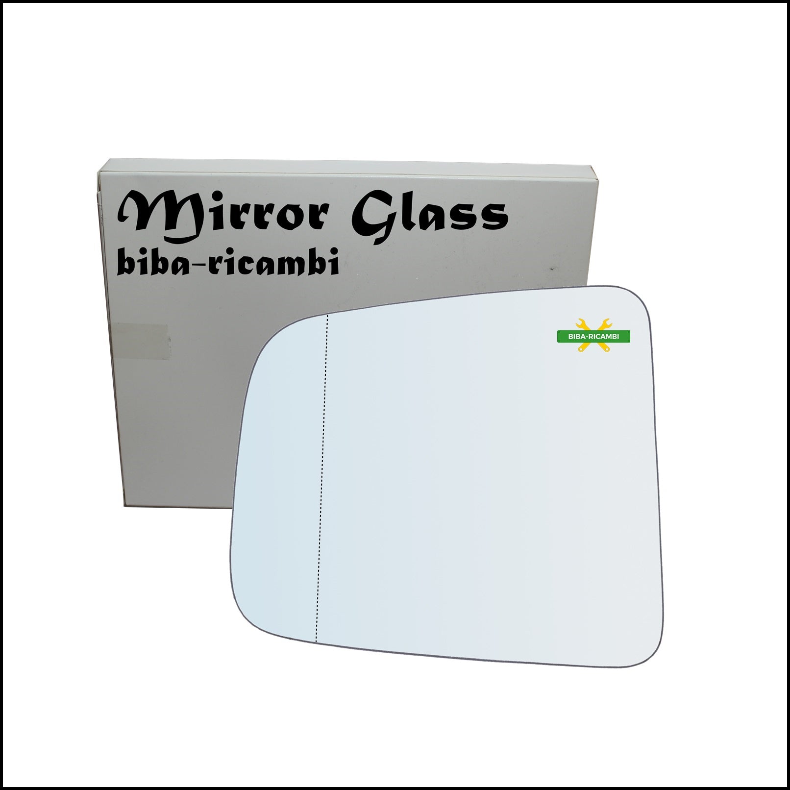 Vetro Specchio Retrovisore Asferico Lato Sx-Guidatore Per Ford Ranger II (ET) dal 2005-2012 BIBA-RICAMBI