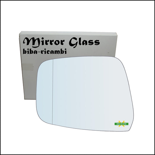 Vetro Specchio Retrovisore Asferico Lato Sx-Guidatore Per Nissan Pathfinder III solo dal 2007-2013 BIBA-RICAMBI