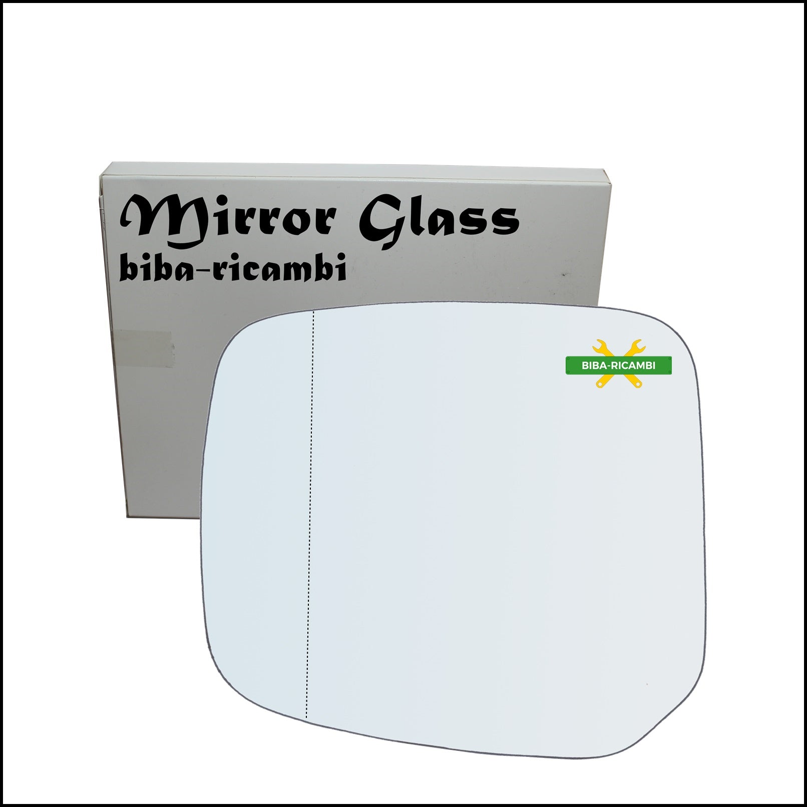 Vetro Specchio Retrovisore Asferico Lato Sx-Guidatore Per Mitsubishi L200 I (K7_T) solo dal 1999-2006 BIBA-RICAMBI
