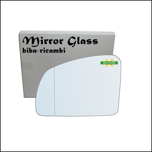Vetro Specchio Retrovisore Asferico Lato Sx-Guidatore Per Opel Meriva A (X03) dal 2003-2010 BIBA-RICAMBI
