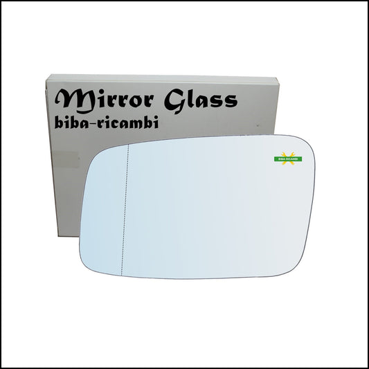Vetro Specchio Retrovisore Cromato Asferico Lato Sx-Guidatore Per Volvo V70 I (875) dal 1995-2000 BIBA-RICAMBI