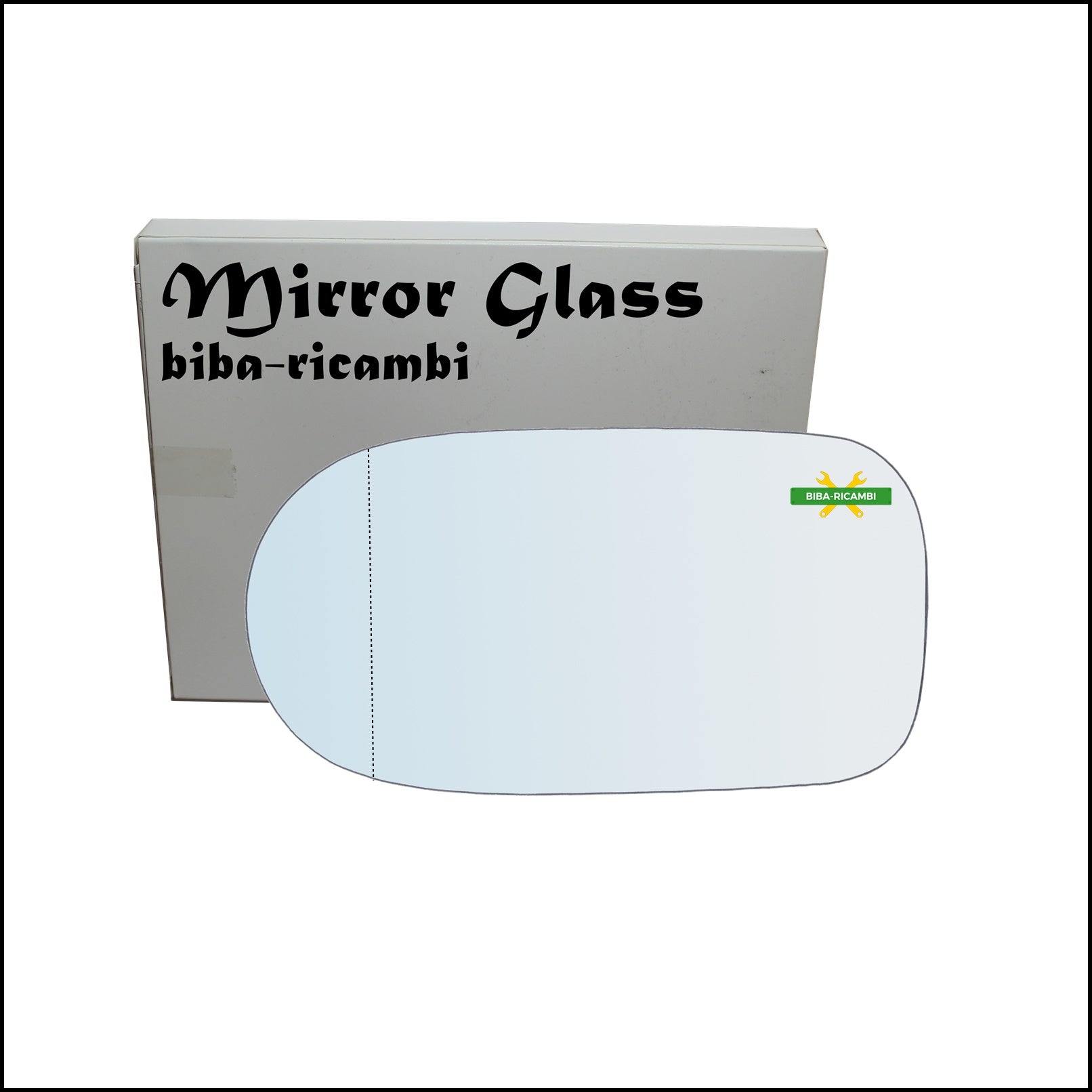 Vetro Specchio Retrovisore Asferico Lato Sx-Guidatore Per Fiat Palio Restyling dal 2002-2006 BIBA-RICAMBI