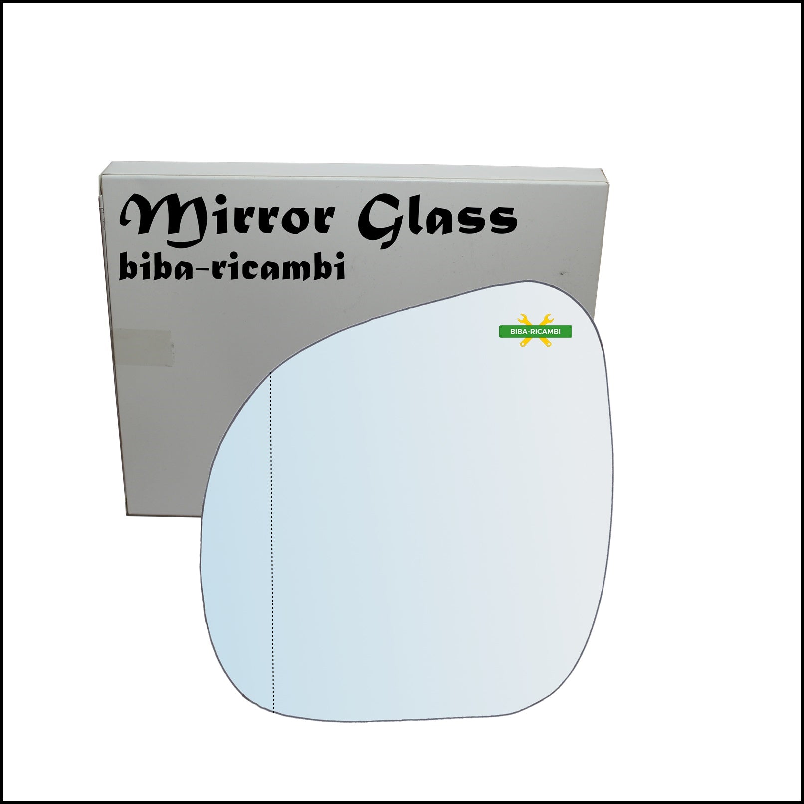 Vetro Specchio Retrovisore Asferico Lato Sx-Guidatore Per Citroen C3 I (FC) solo anno 2009 BIBA-RICAMBI