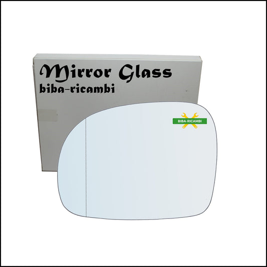 Vetro Specchio Retrovisore Asferico Lato Sx-Guidatore Per Mercedes Viano (W639) dal 2003-2011 BIBA-RICAMBI
